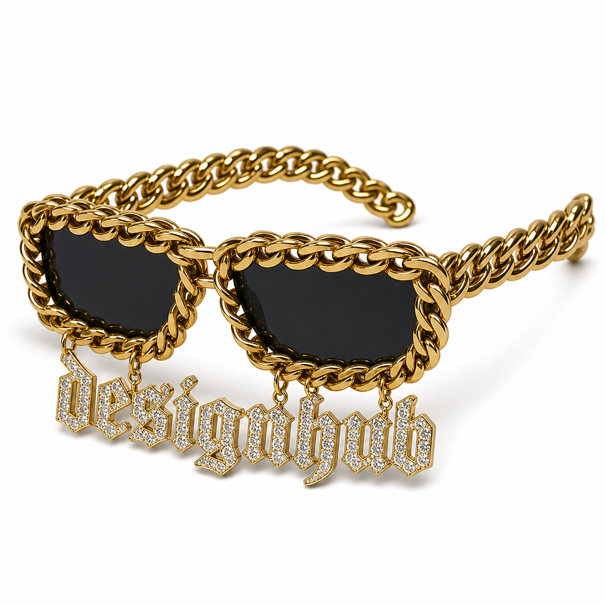 Designhub Playboy Butterfly Shades — Purple Tinted Gold Frame