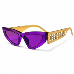 Designhub Diamond Cluster Frame Shades — Silver White Lens
