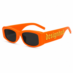 Designhub Diamond Cut Hexagon Shades — Black Chrome
